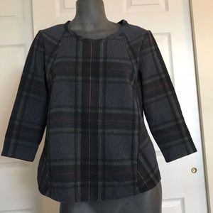 Zara plaid top